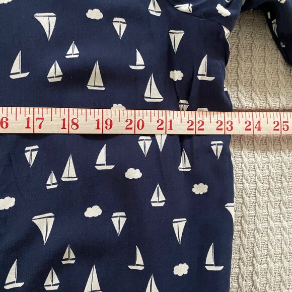 🛍 2 for $25! 🛍 Penmans - Lightweight Sailboat Print Blouse - 16 - Picture 13 of 15